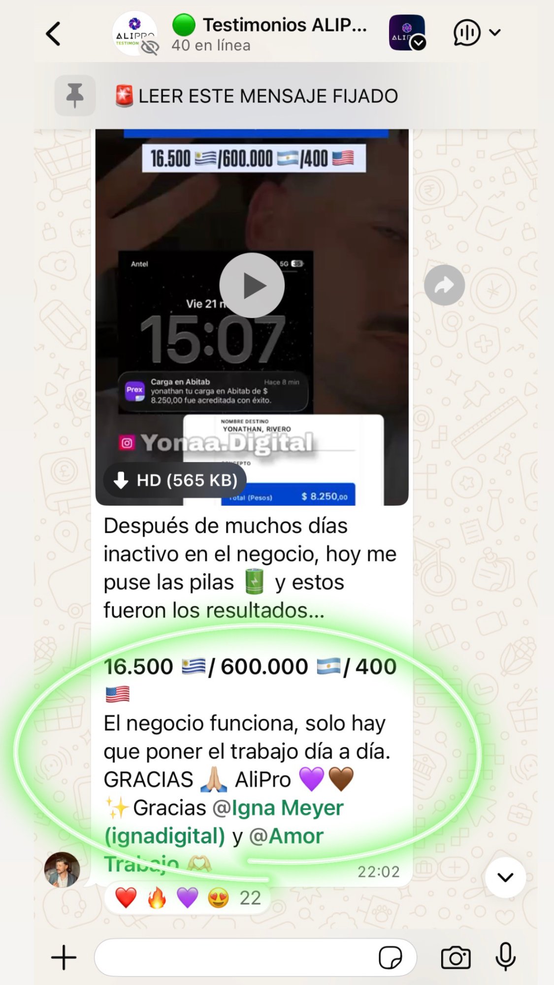 Testimonio Yonatan